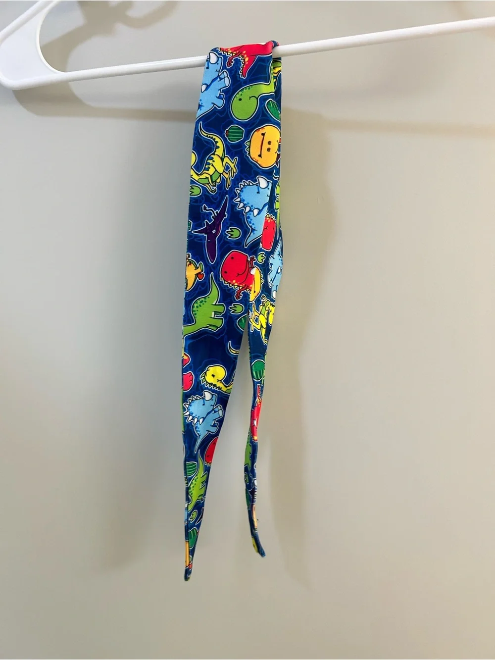 Colorful Dinosaur Print Hair Scarf